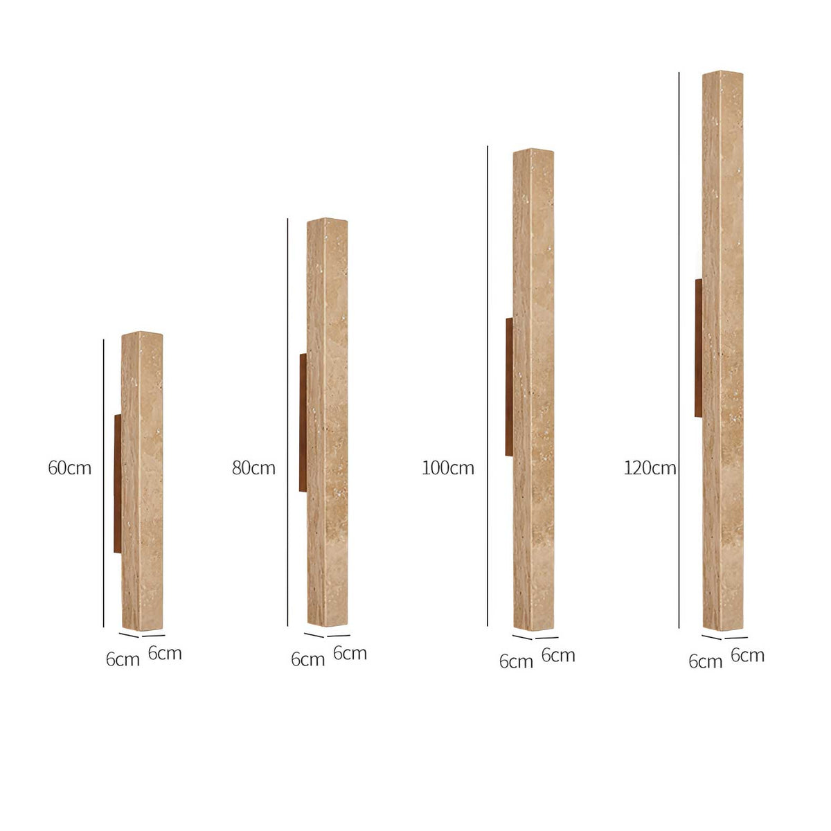 Hadrenvale Travertine Wall Light-Moonnatur
