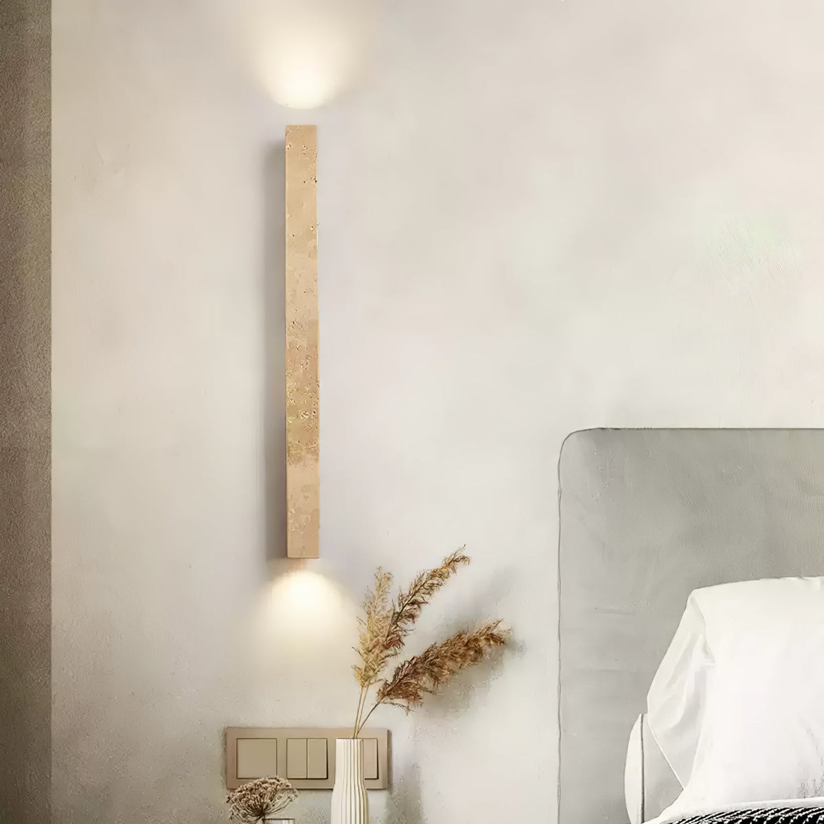 Hadrenvale Travertine Wall Light-Moonnatur