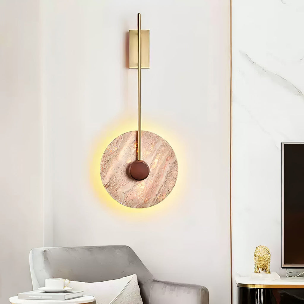 Ainsheath Travertine Wall Light-Moonnatur