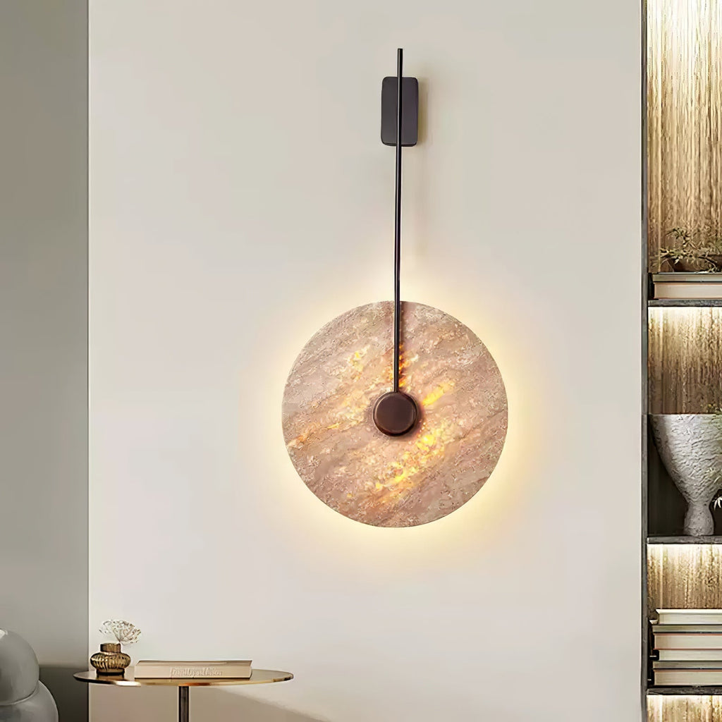 Ainsheath Travertine Wall Light-Moonnatur