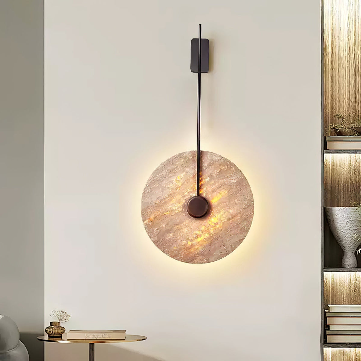 Ainsheath Travertine Wall Light-Moonnatur