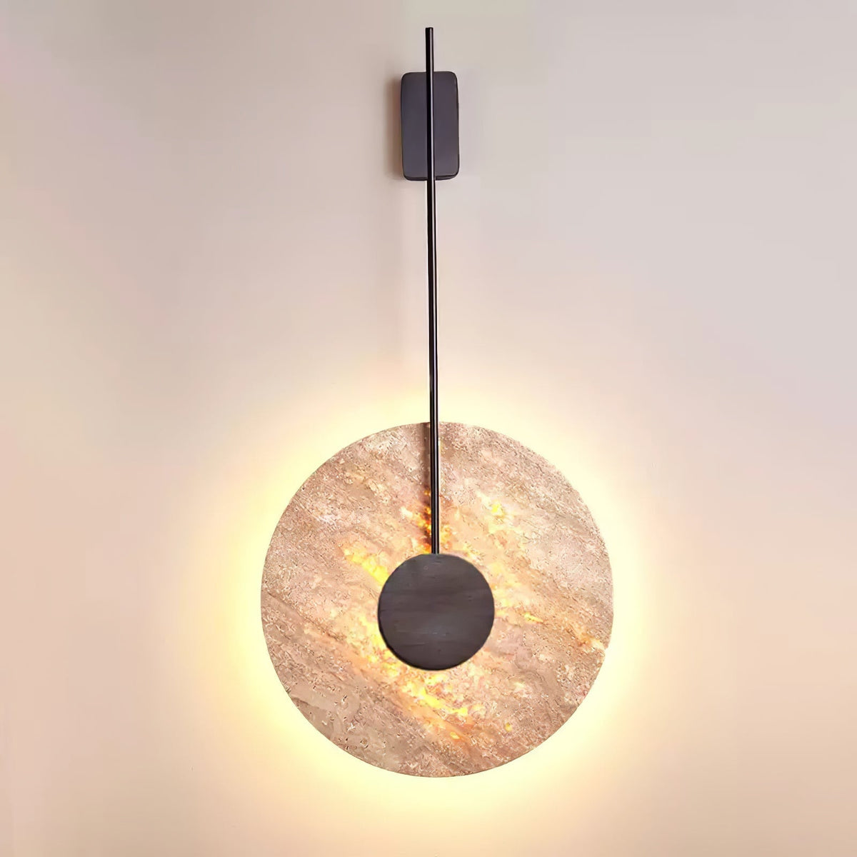 Ainsheath Travertine Wall Light-Moonnatur