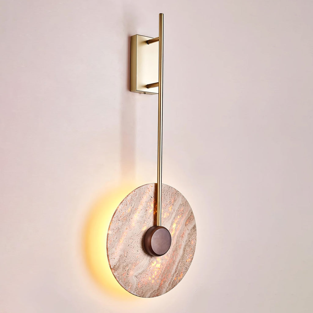 Ainsheath Travertine Wall Light-Moonnatur