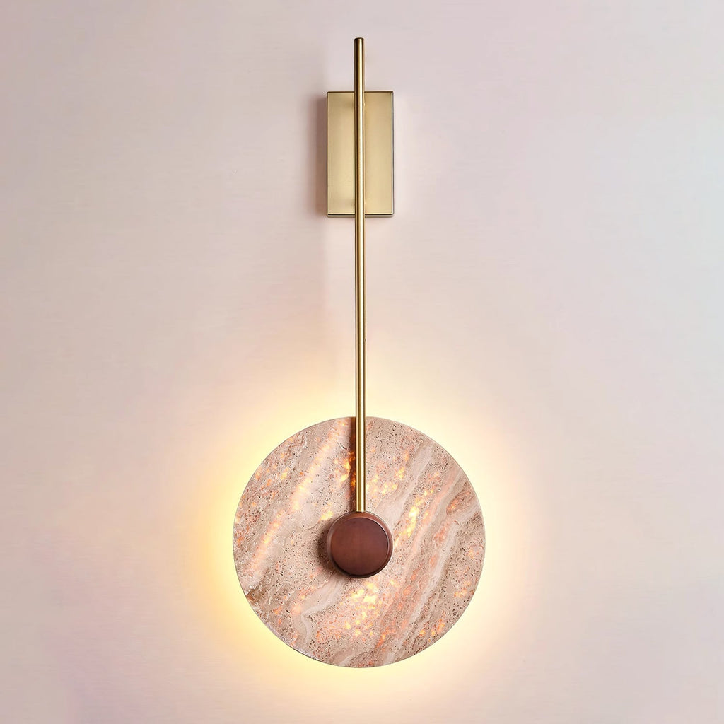 Ainsheath Travertine Wall Light-Moonnatur