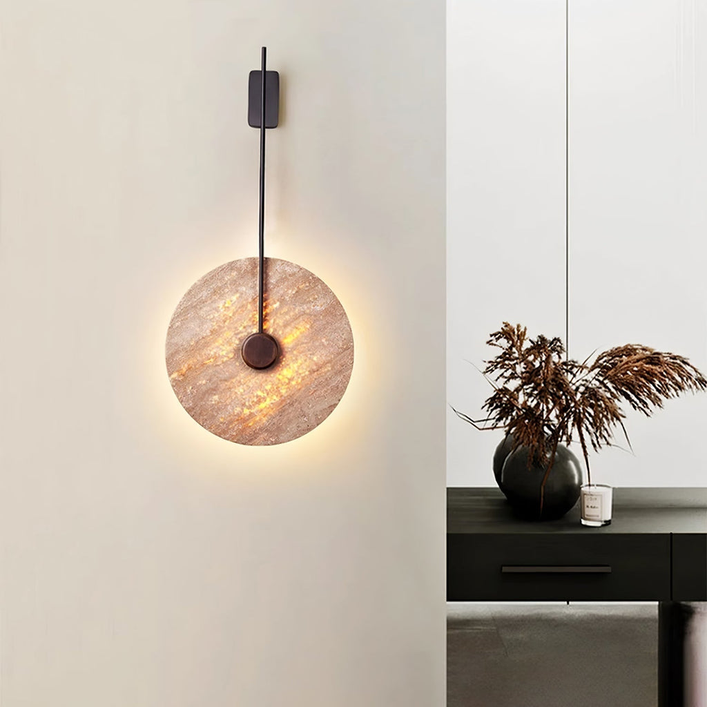 Ainsheath Travertine Wall Light-Moonnatur