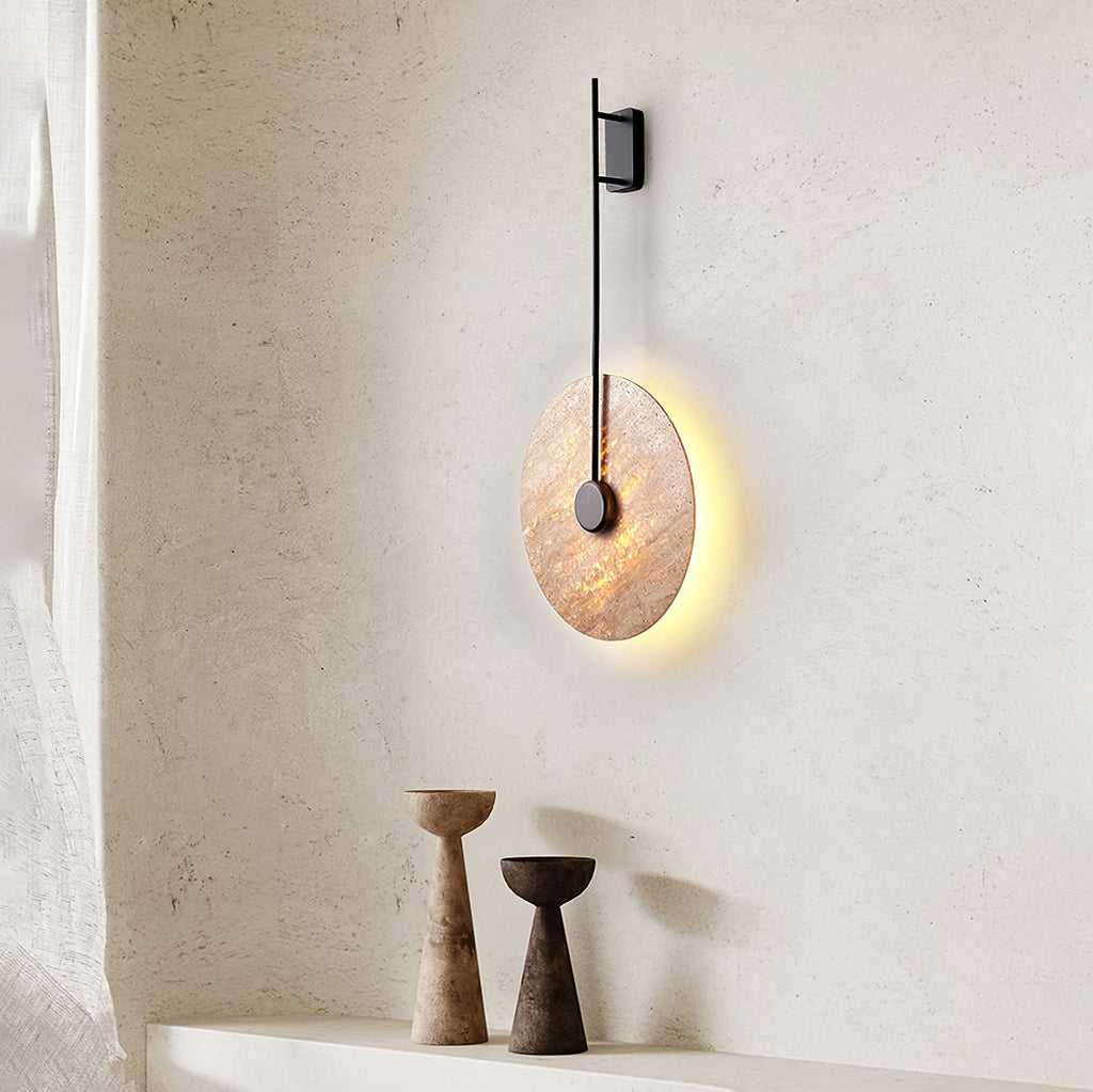 Ainsheath Travertine Wall Light-Moonnatur