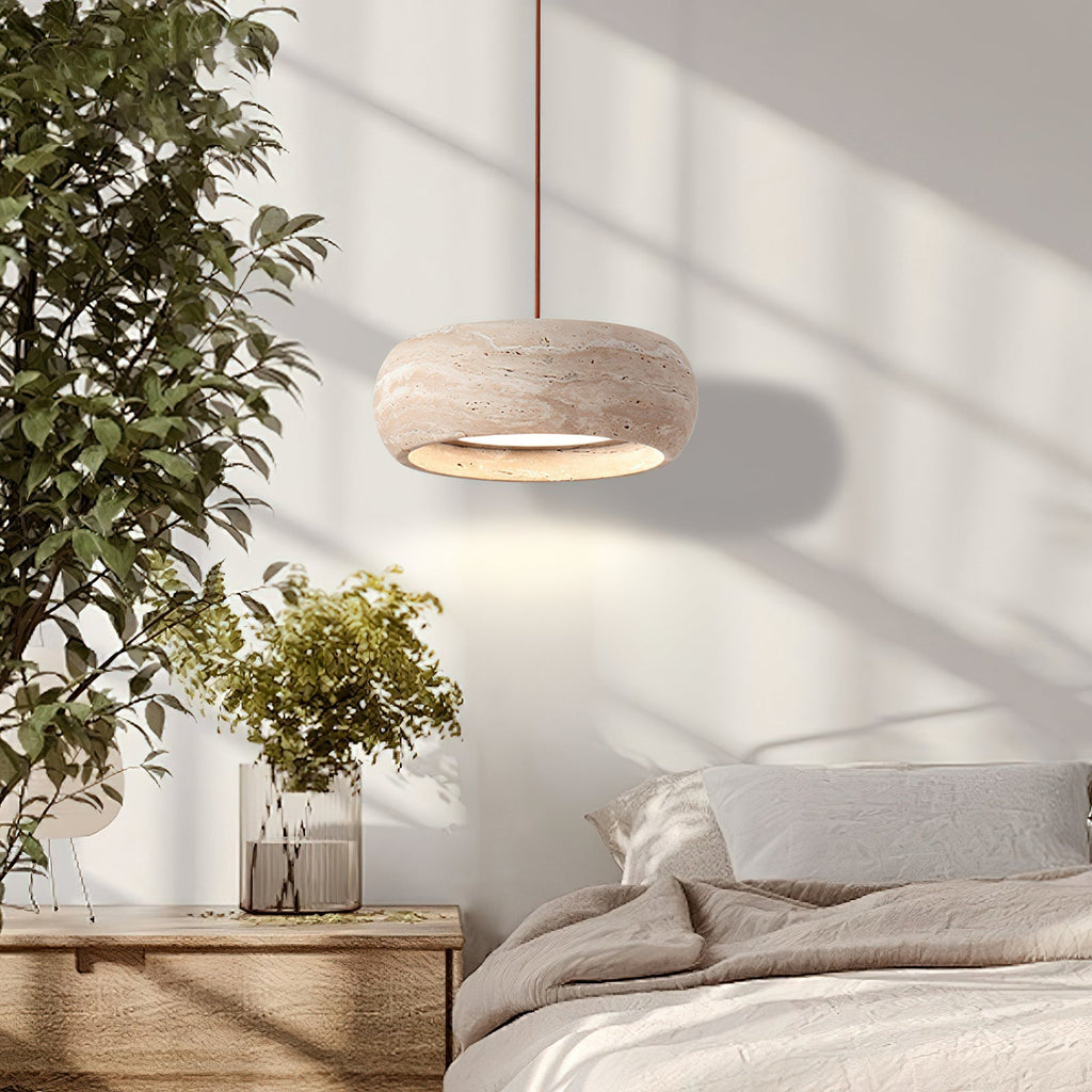 Fendelhill Travertine Pendant Light-Moonnatur