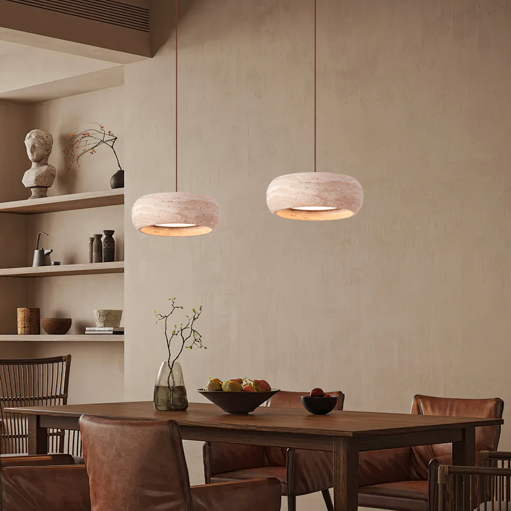 Fendelhill Travertine Pendant Light-Moonnatur