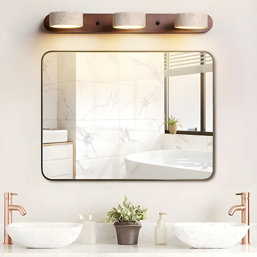 Ainswyn Travertine Wall Light-Moonnatur