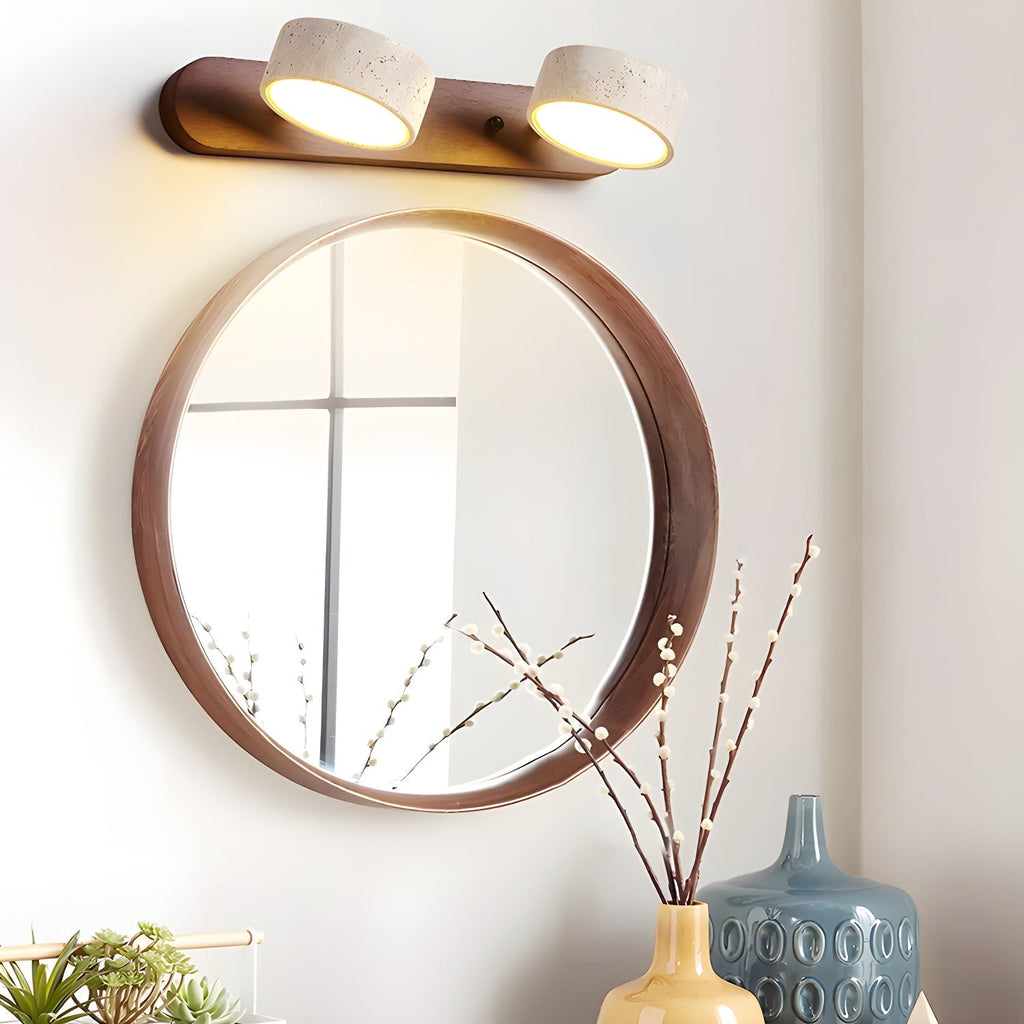 Ainswyn Travertine Wall Light-Moonnatur