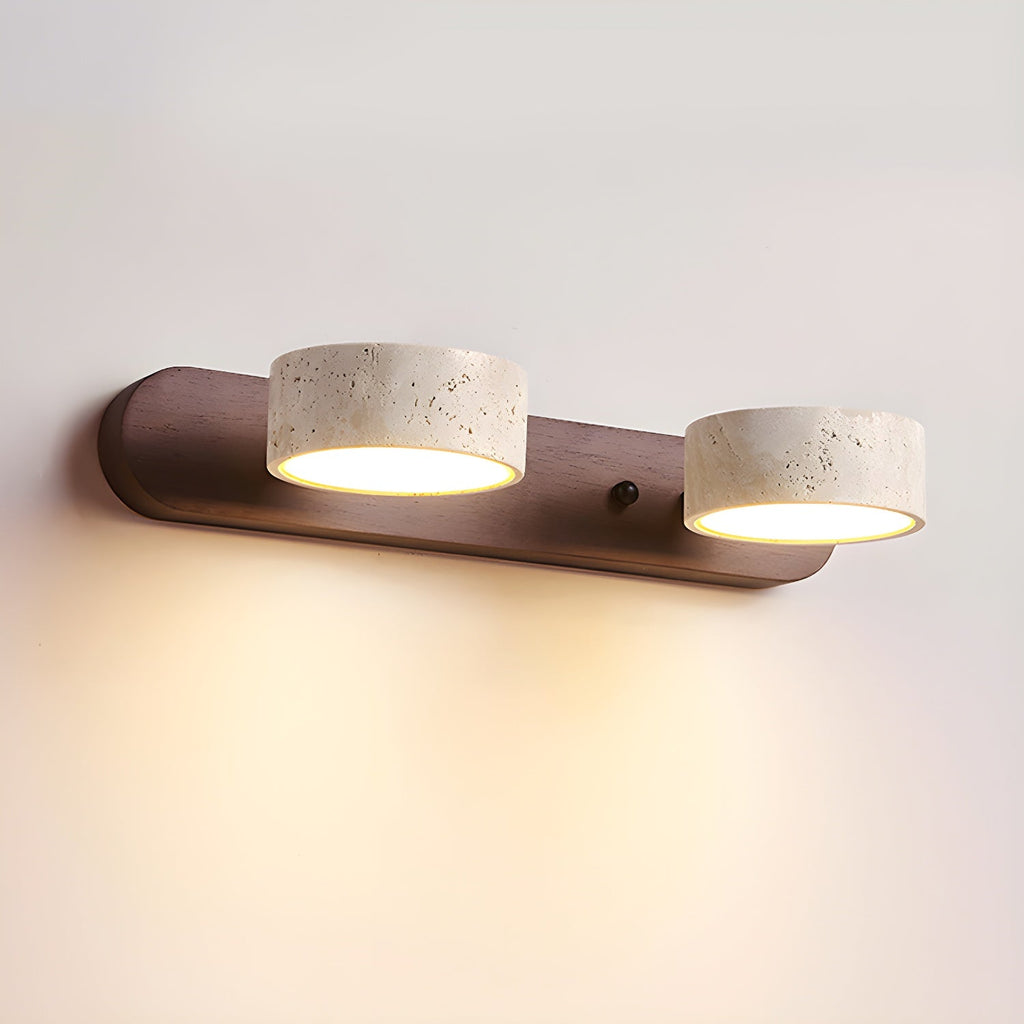 Ainswyn Travertine Wall Light-Moonnatur
