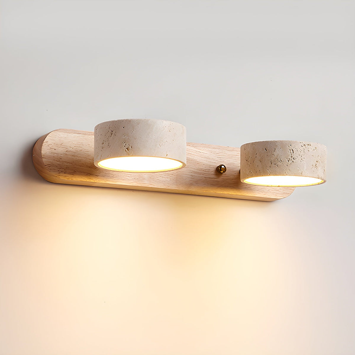 Ainswyn Travertine Wall Light-Moonnatur