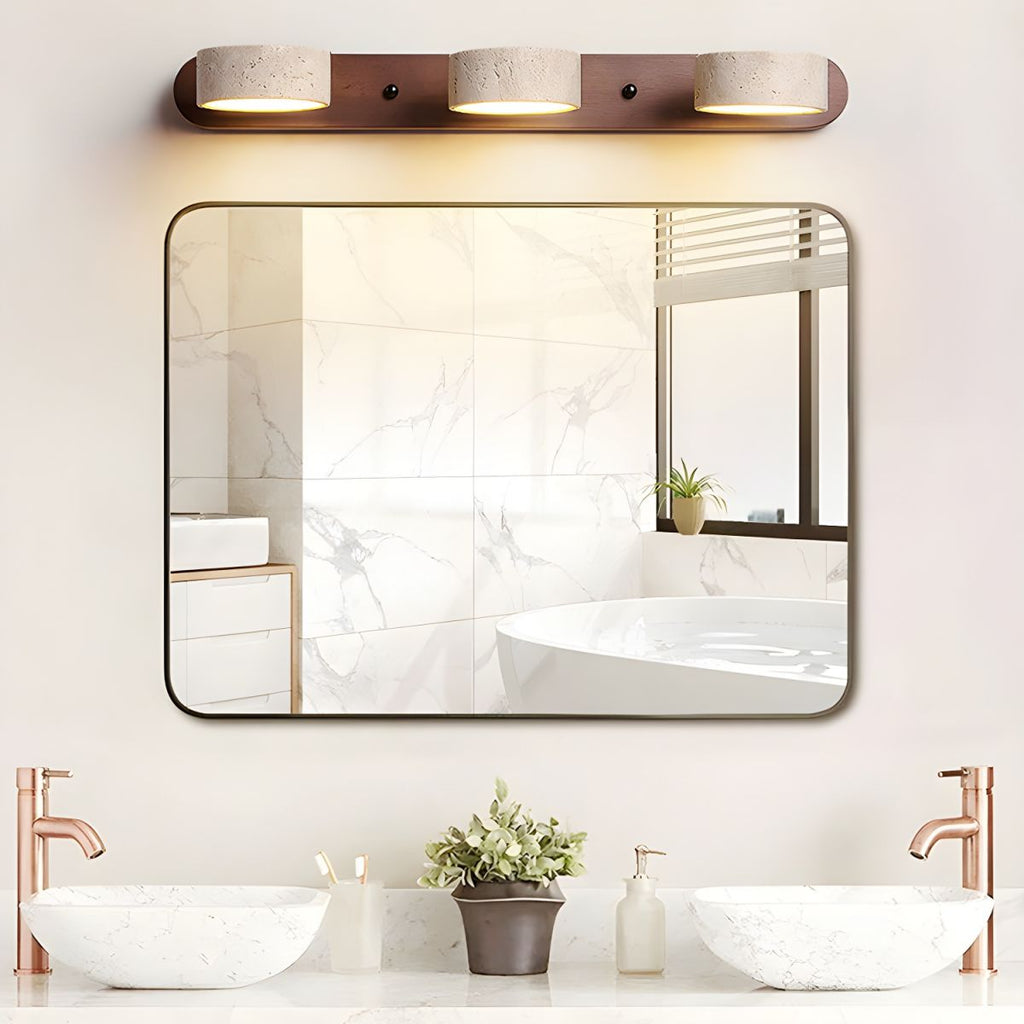 Ainswyn Travertine Wall Light-Moonnatur