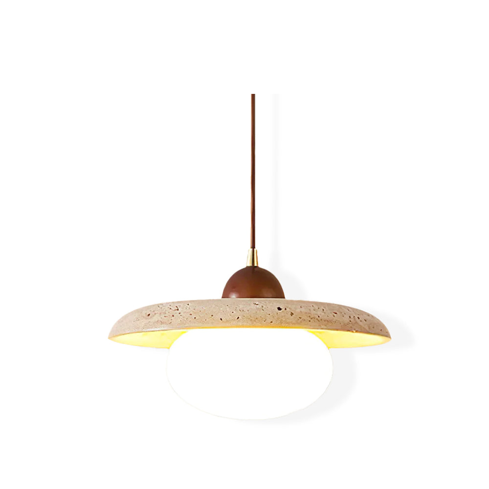 Whitencove Travertine Pendant Light-Moonnatur