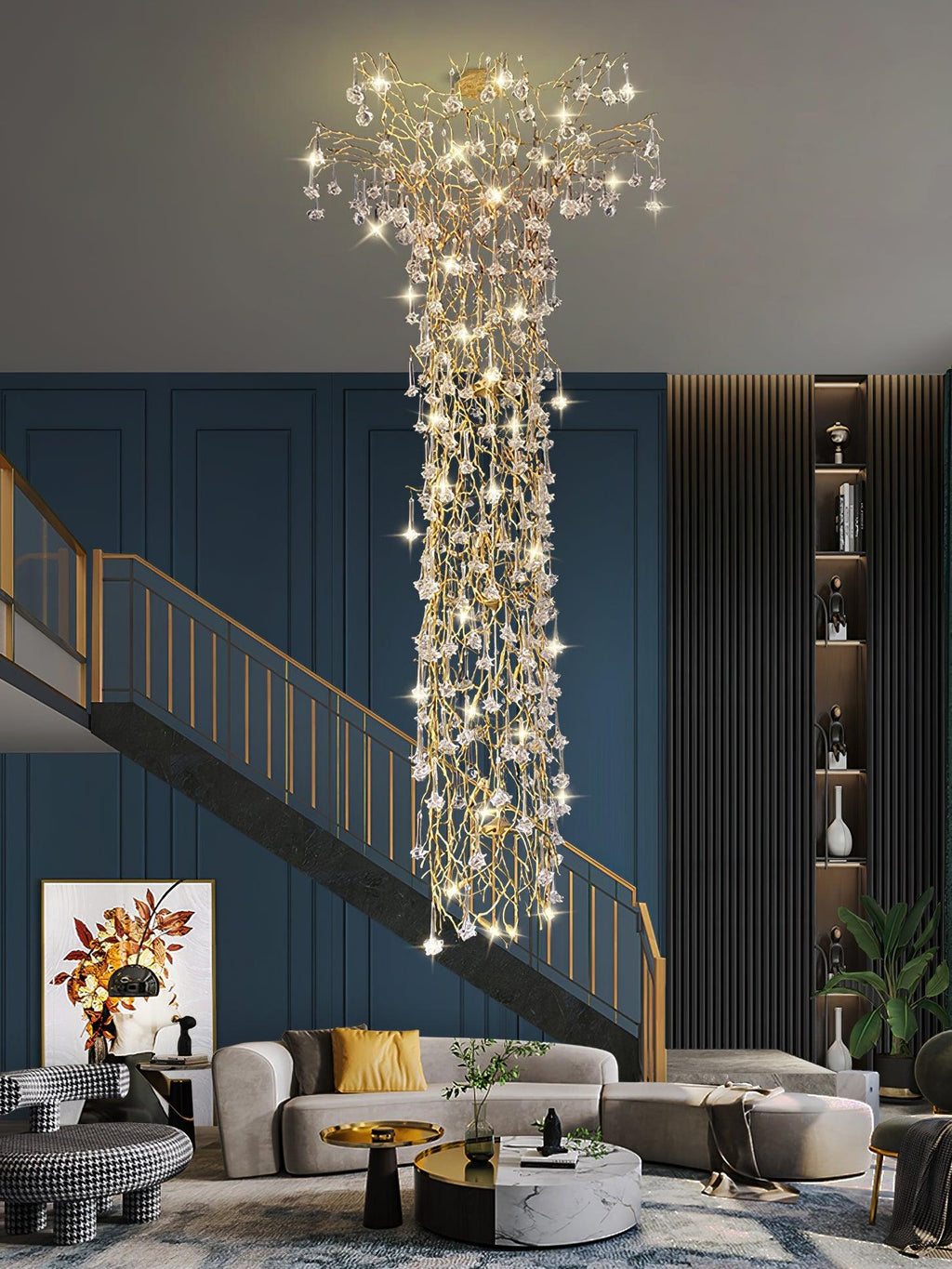 Veldenina Crystal Chandelier-Moonnatur