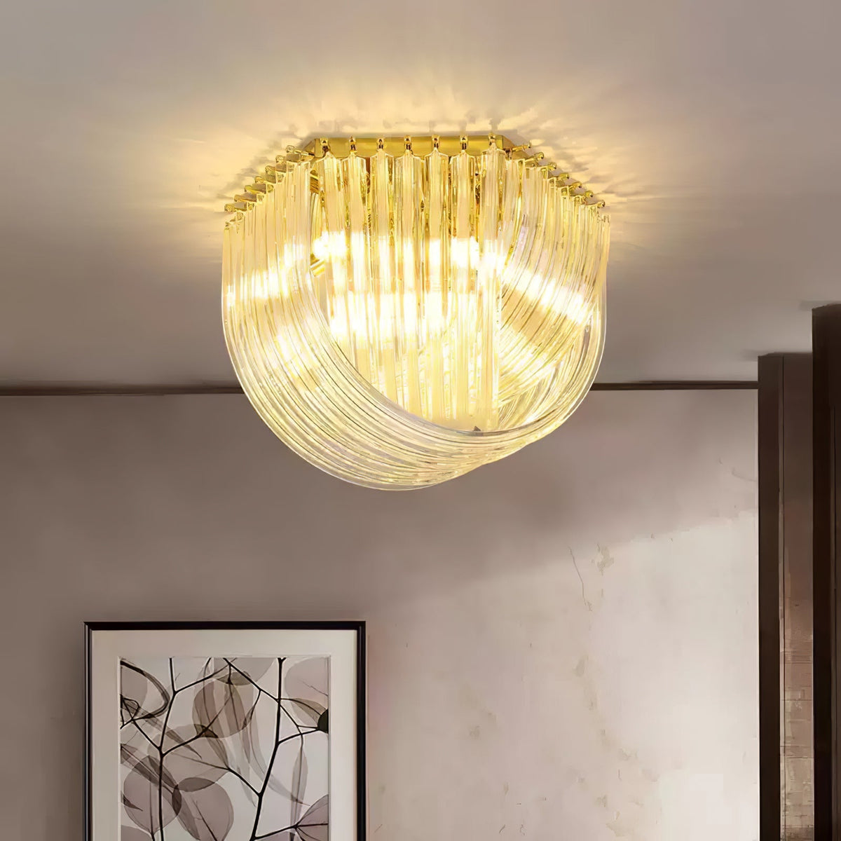 Norrenella Glass Ceiling Light-Moonnatur