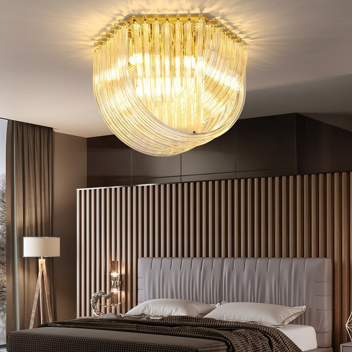 Norrenella Glass Ceiling Light-Moonnatur