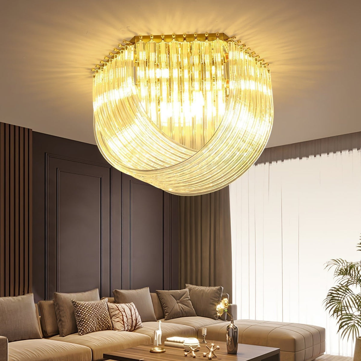 Norrenella Glass Ceiling Light-Moonnatur