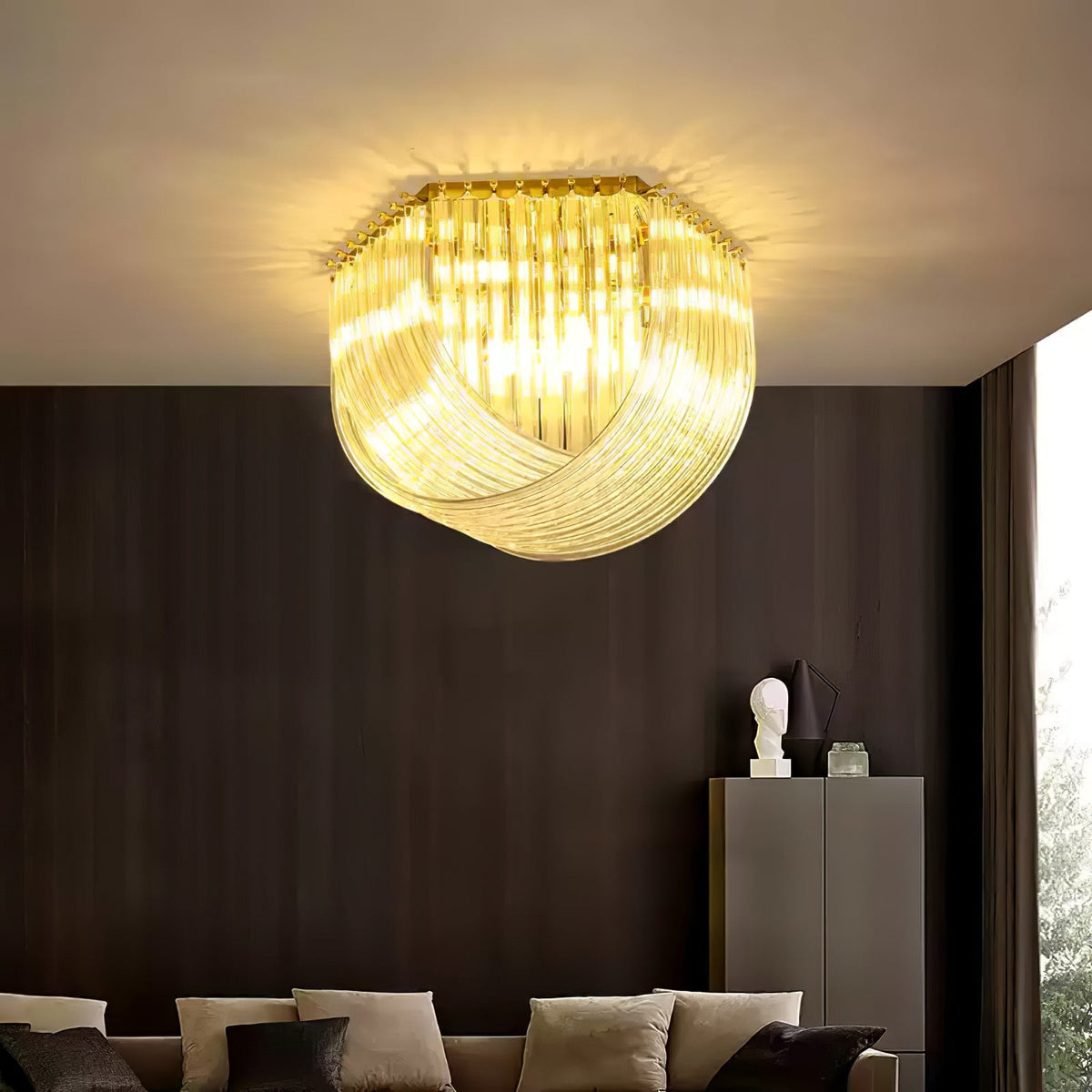 Norrenella Glass Ceiling Light-Moonnatur