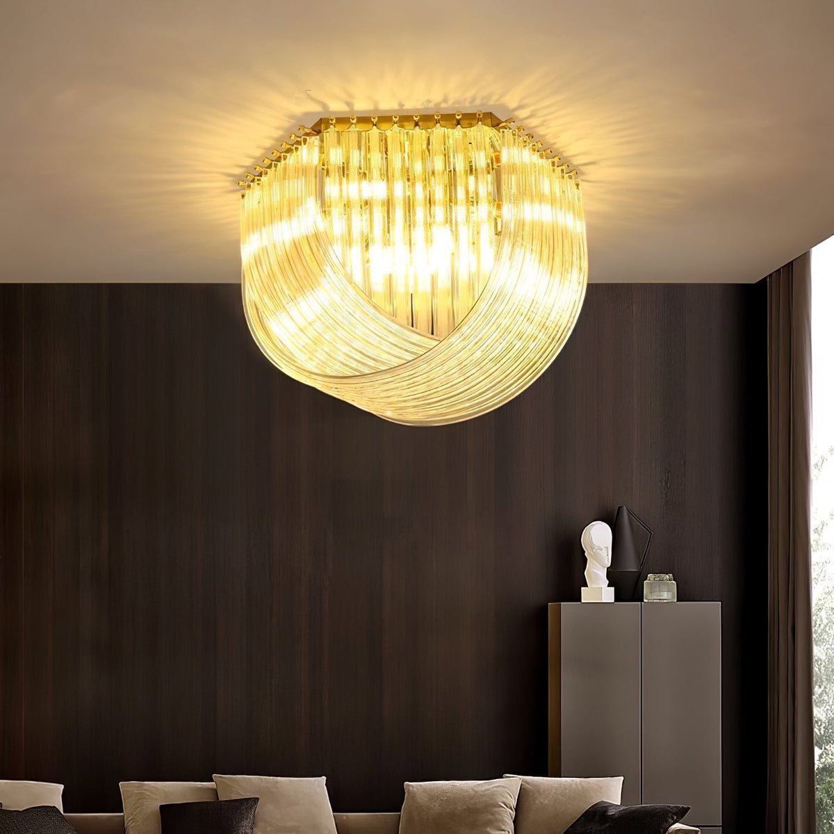 Norrenella Glass Ceiling Light-Moonnatur