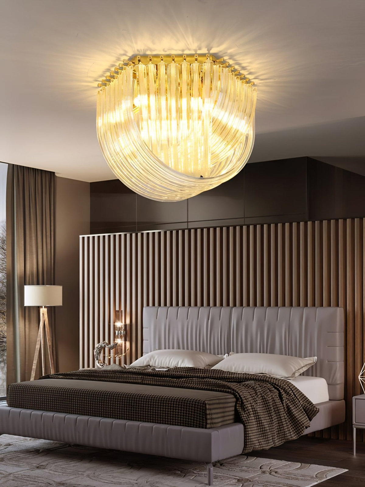 Norrenella Glass Ceiling Light-Moonnatur