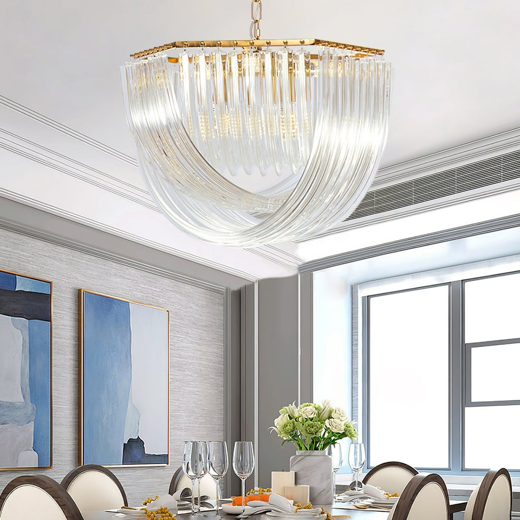 Havrina Glass Chandelier-Moonnatur
