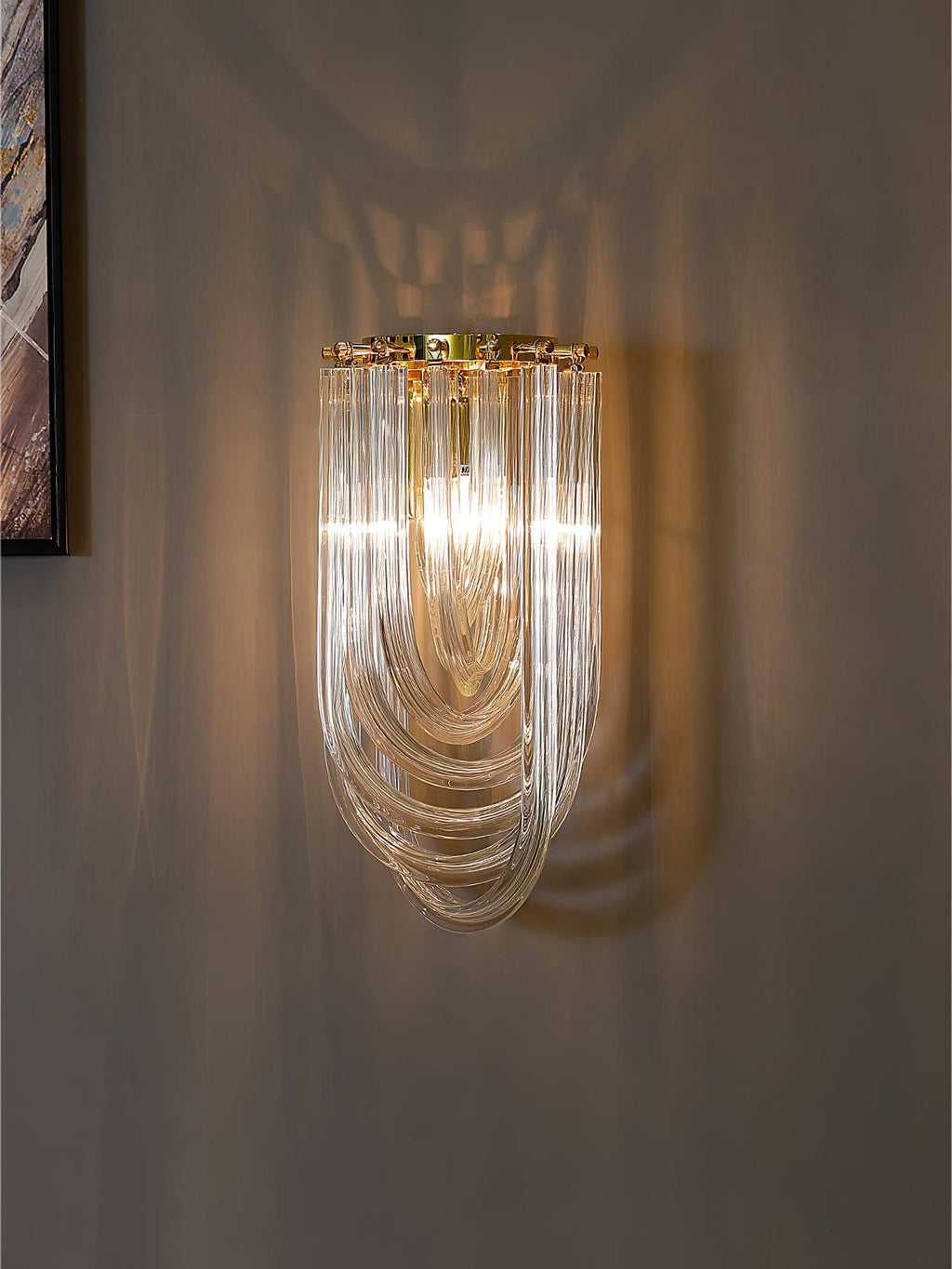 Tildenelyn Glass Wall Light-Moonnatur