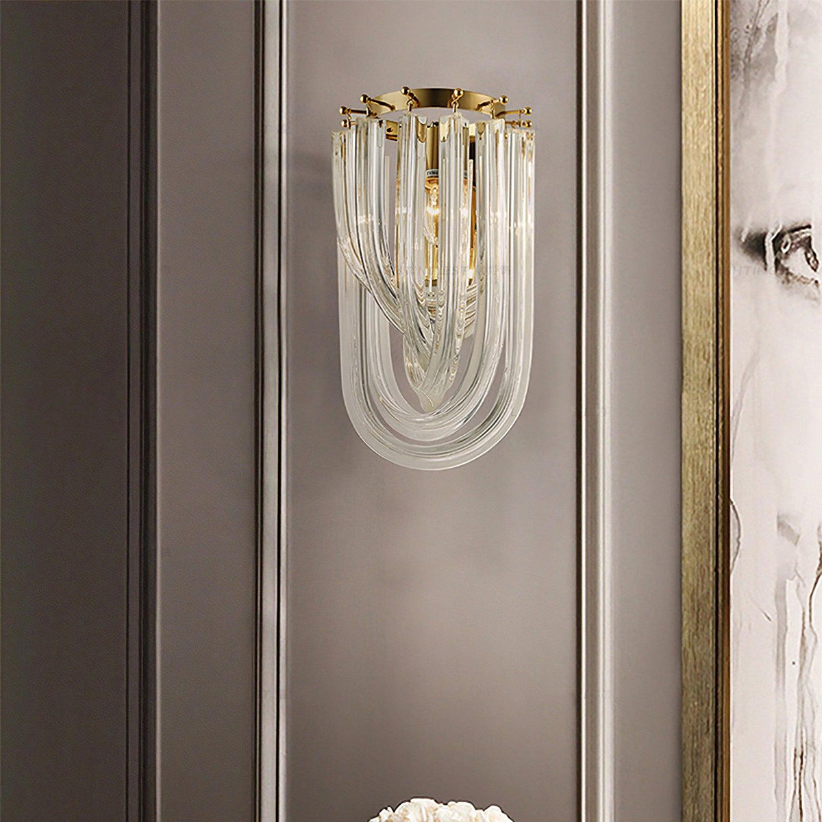Tildenelyn Glass Wall Light-Moonnatur
