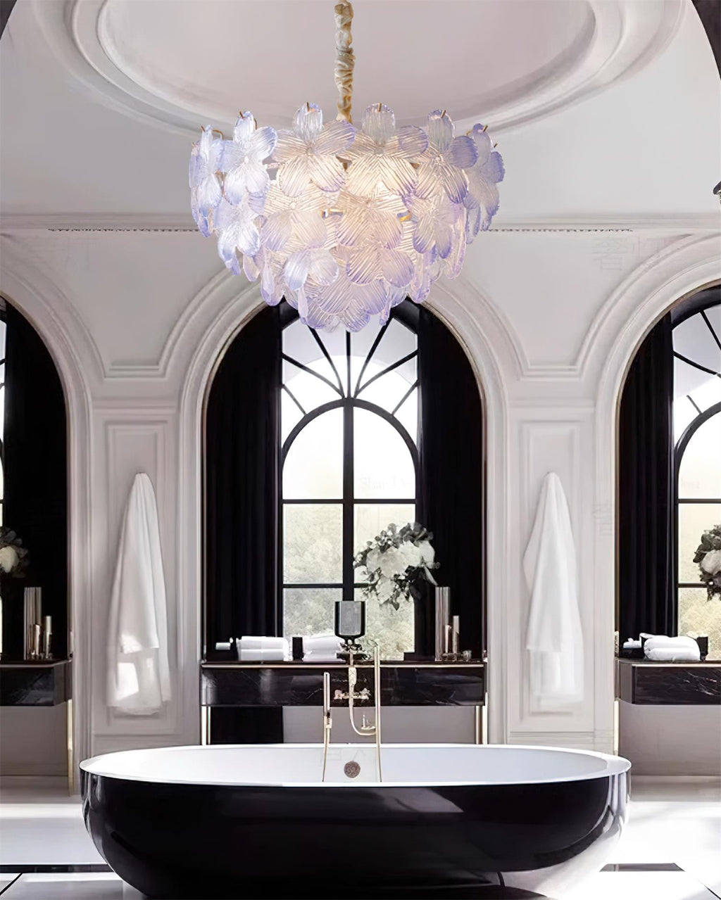Fendeleris Glass Chandelier-Moonnatur