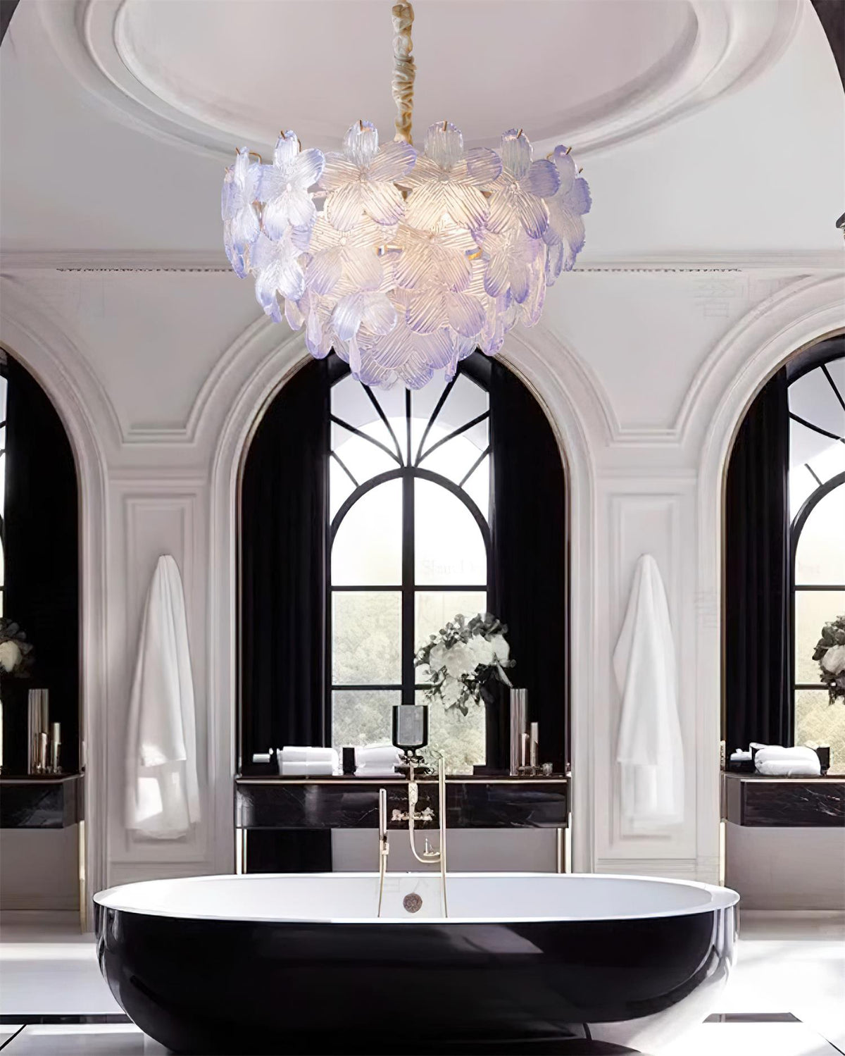 Fendeleris Glass Chandelier-Moonnatur