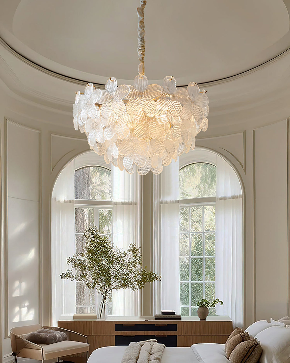 Fendeleris Glass Chandelier-Moonnatur