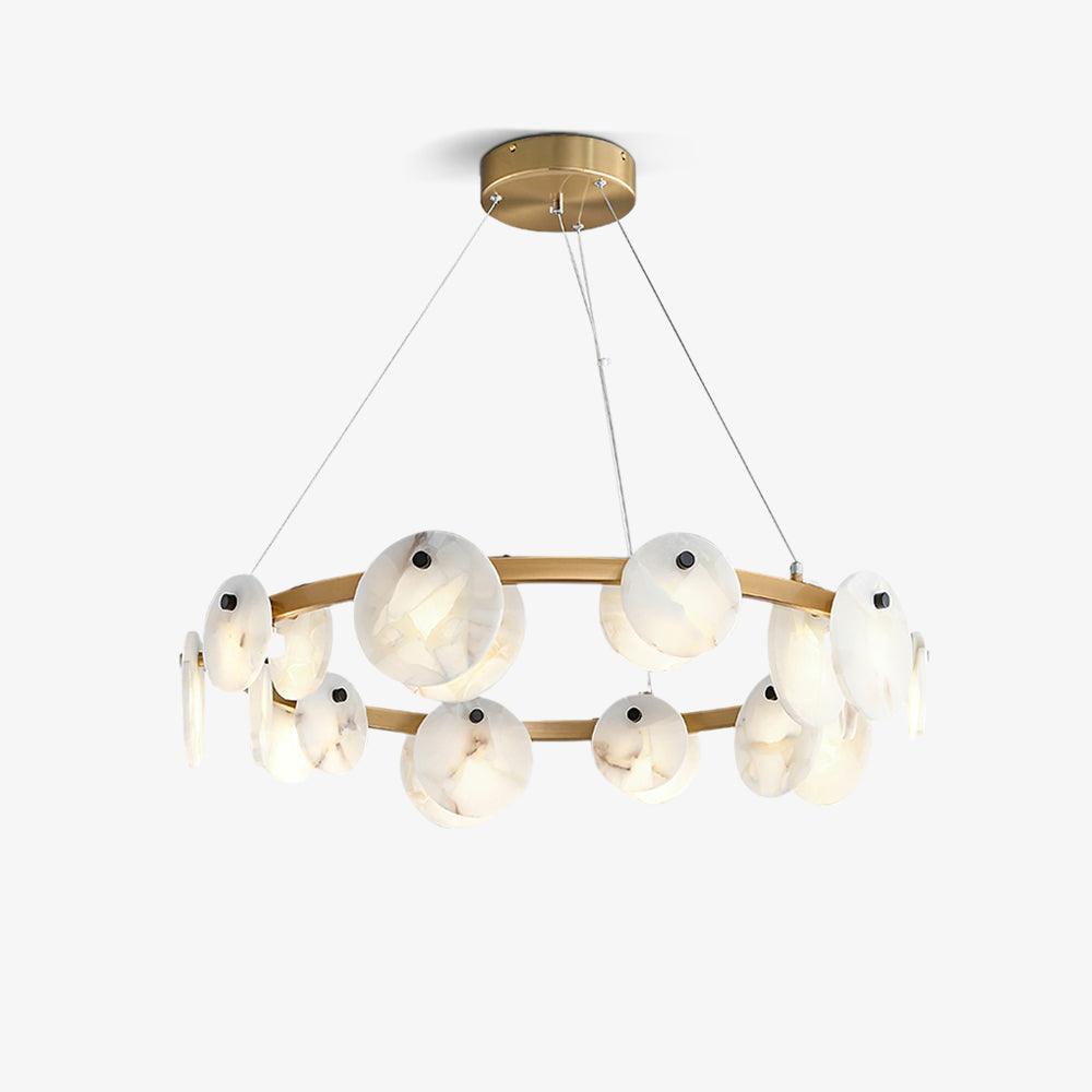Wenrelmoss Alabaster Chandelier-Moonnatur