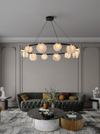 Wenrelmoss Alabaster Chandelier-Moonnatur