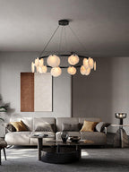 Wenrelmoss Alabaster Chandelier-Moonnatur