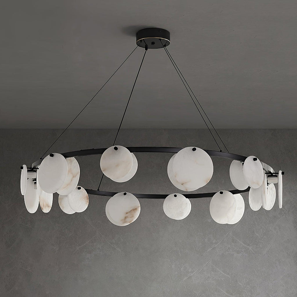 Wenrelmoss Alabaster Chandelier-Moonnatur