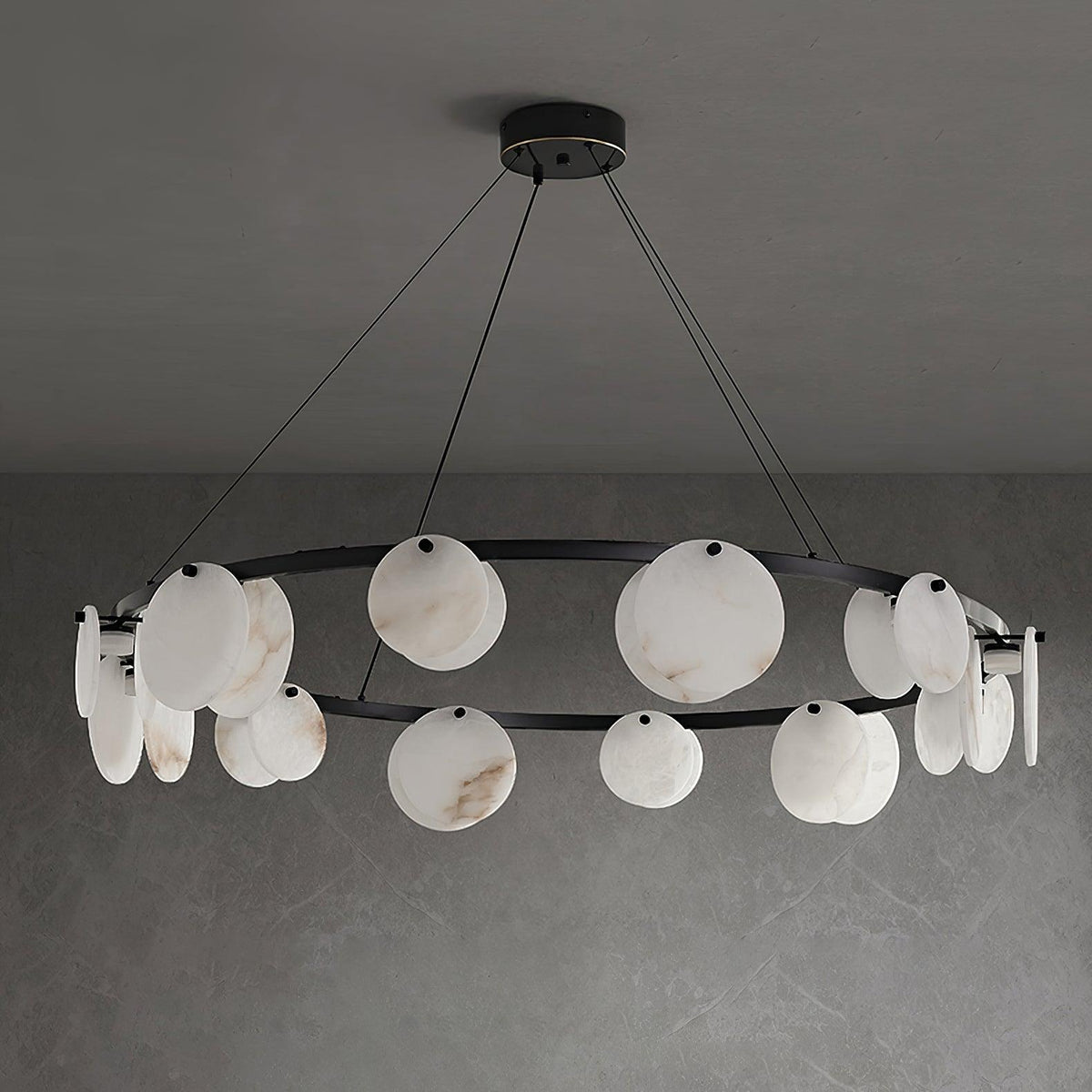 Wenrelmoss Alabaster Chandelier-Moonnatur
