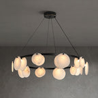 Wenrelmoss Alabaster Chandelier-Moonnatur