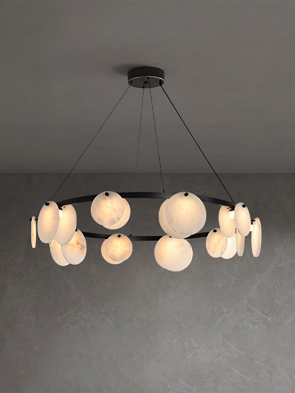 Wenrelmoss Alabaster Chandelier-Moonnatur