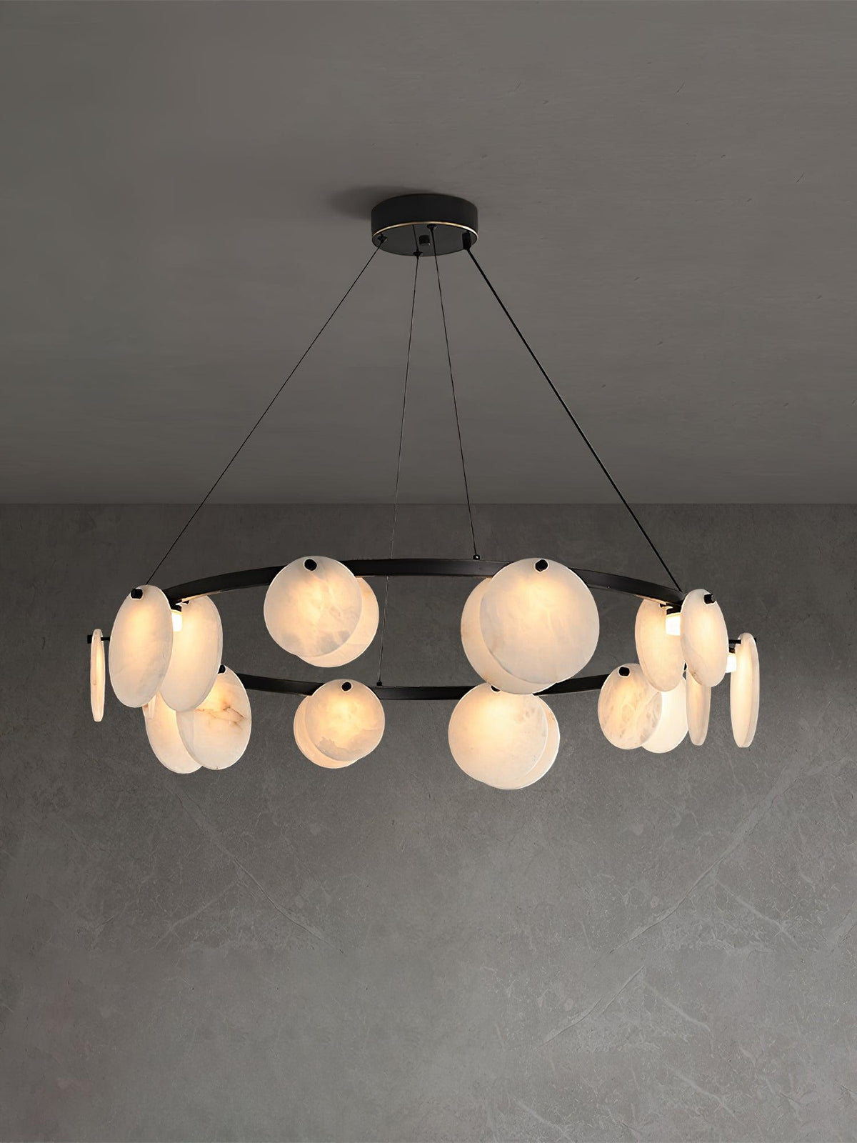 Wenrelmoss Alabaster Chandelier-Moonnatur