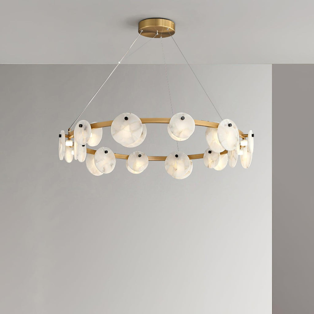Wenrelmoss Alabaster Chandelier-Moonnatur