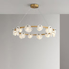 Wenrelmoss Alabaster Chandelier-Moonnatur
