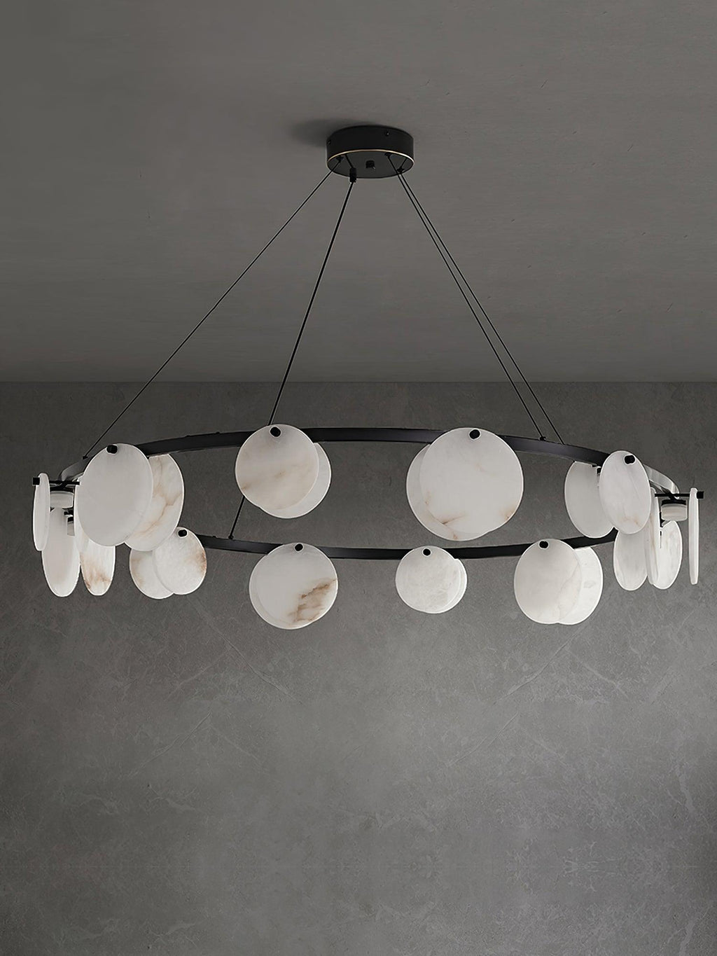 Wenrelmoss Alabaster Chandelier-Moonnatur