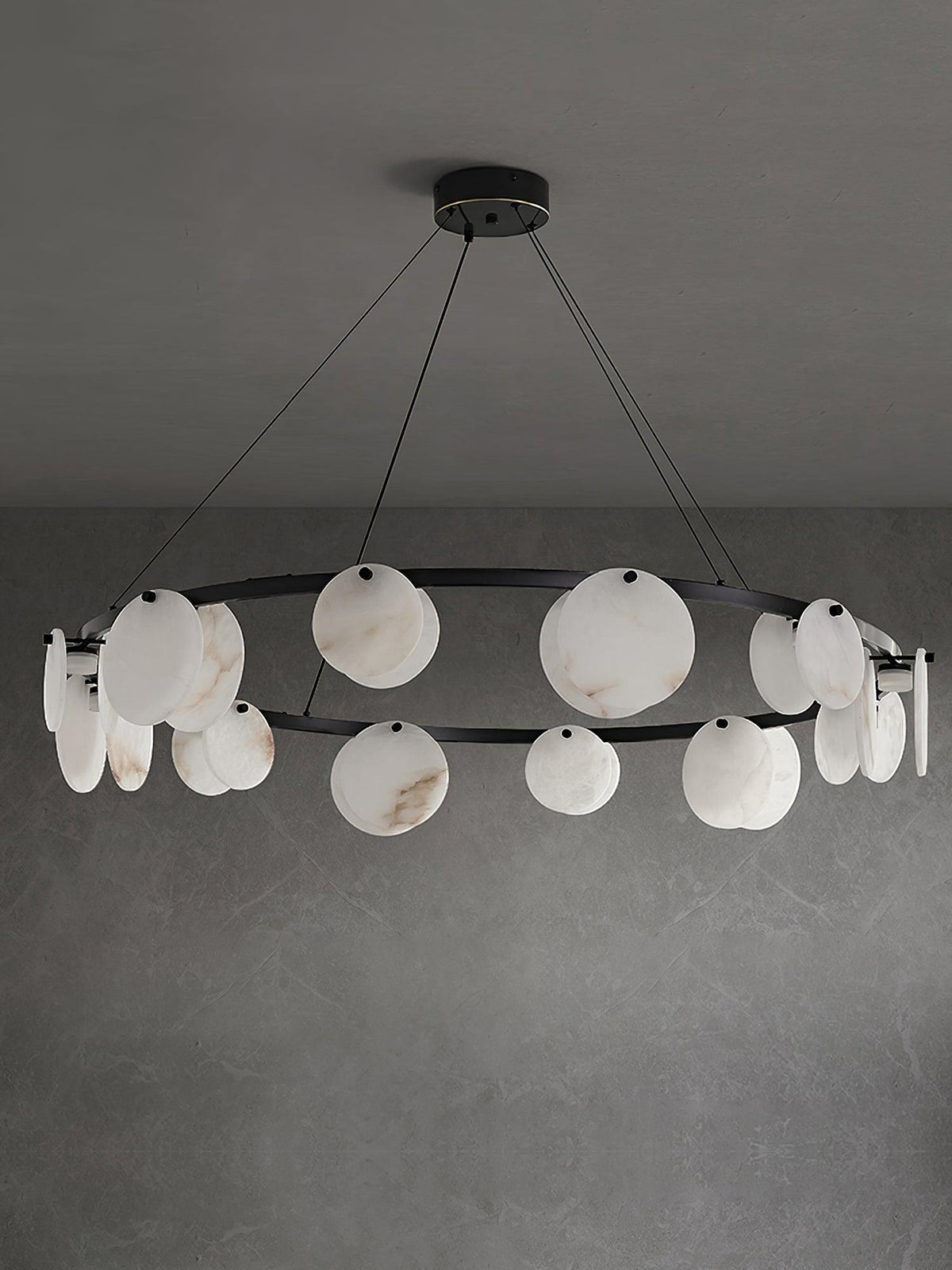 Wenrelmoss Alabaster Chandelier-Moonnatur