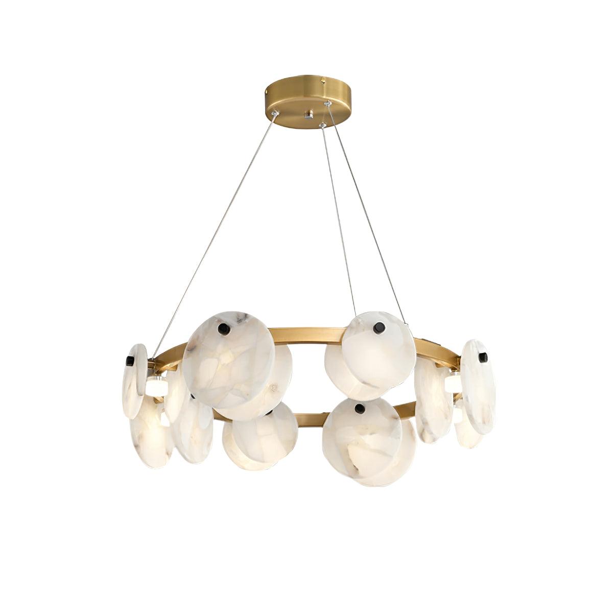 Wenrelmoss Alabaster Chandelier-Moonnatur