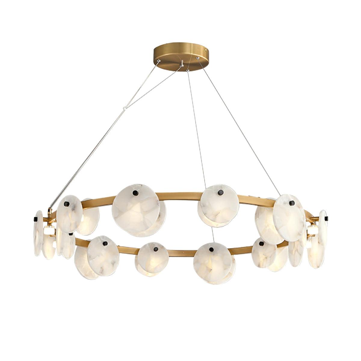 Wenrelmoss Alabaster Chandelier-Moonnatur