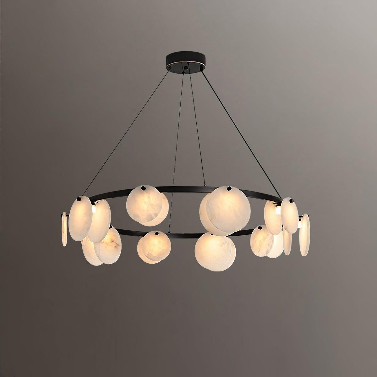 Wenrelmoss Alabaster Chandelier-Moonnatur