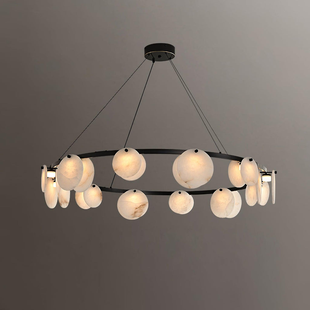 Wenrelmoss Alabaster Chandelier-Moonnatur