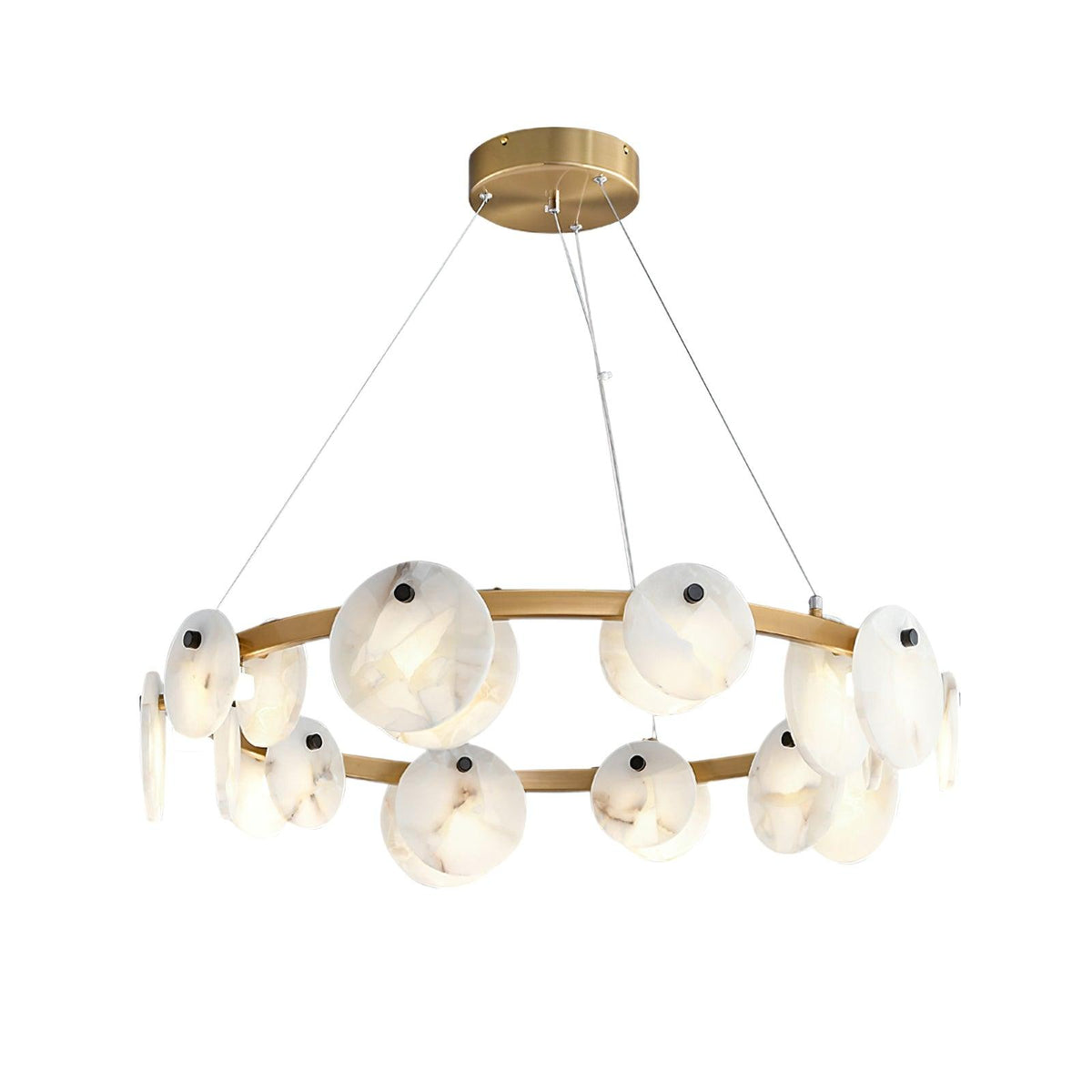 Wenrelmoss Alabaster Chandelier-Moonnatur