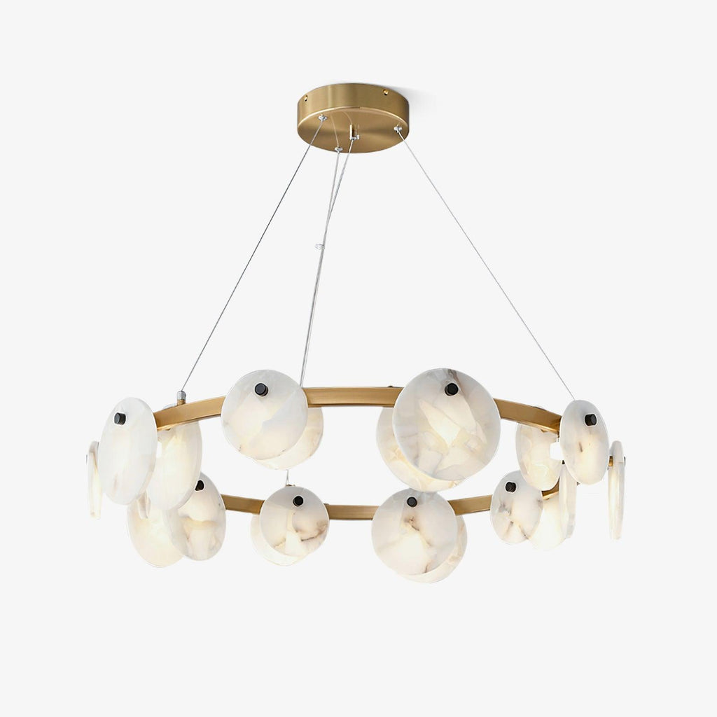 Wenrelmoss Alabaster Chandelier-Moonnatur