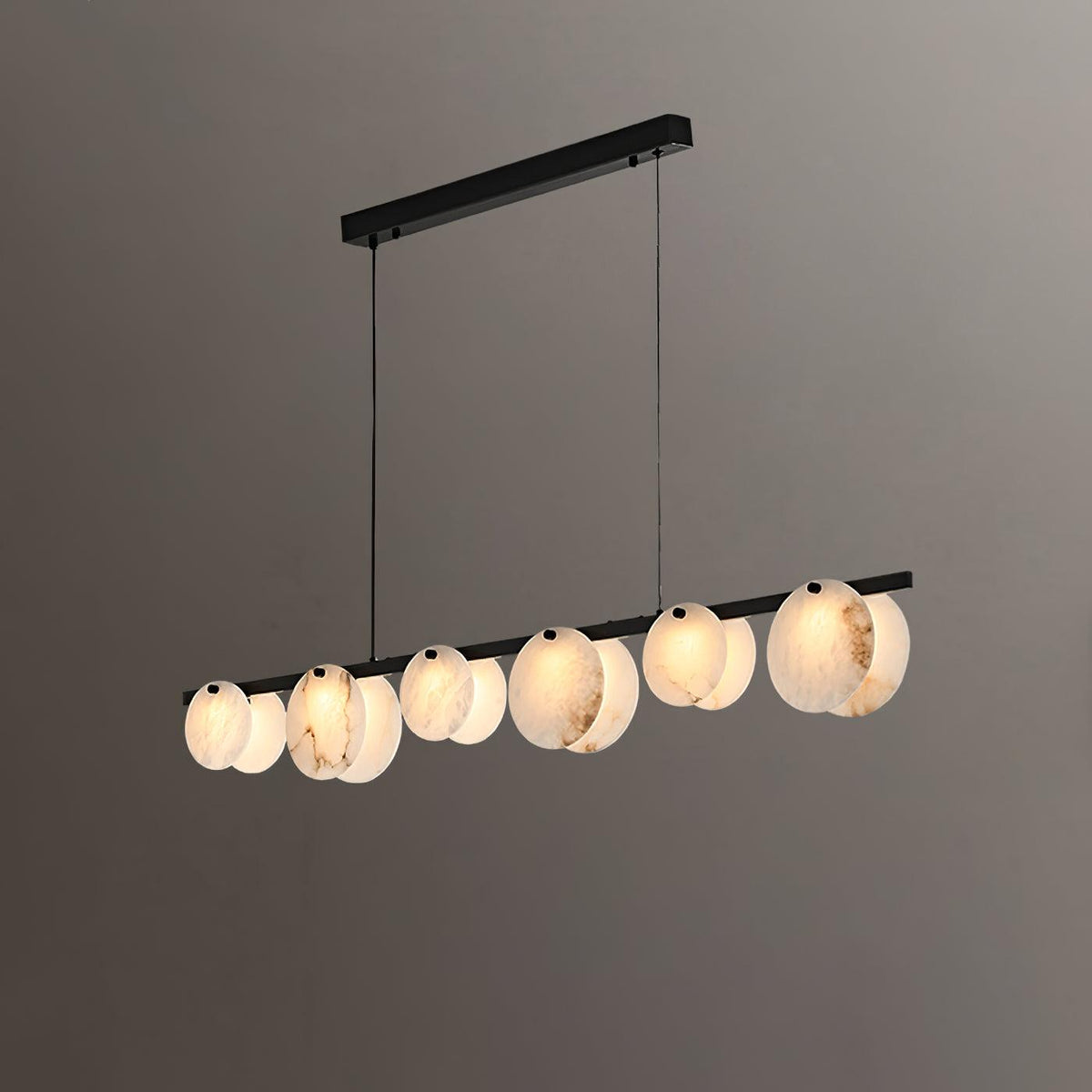 Barrowden Alabaster Pendant Light-Moonnatur